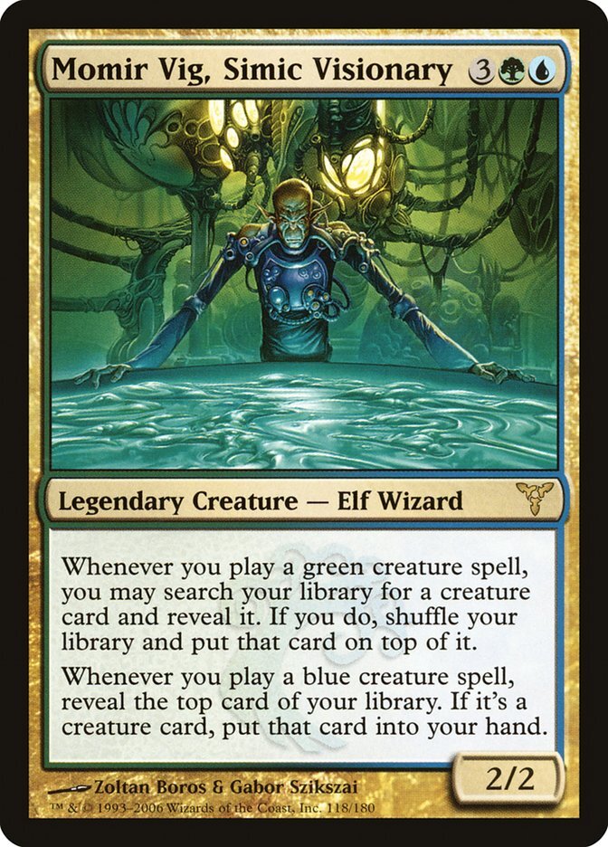 Momir Vig, Simic Visionary - Dissension (118) mtg Magic the Gathering - NM