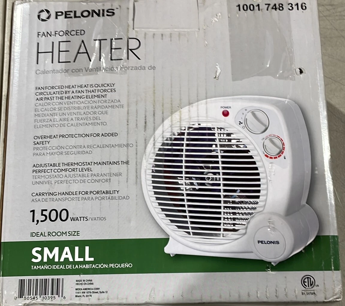 PELONIS Heater 1500 Watt Fan Forced Thermostat Electric Small Room | eBay