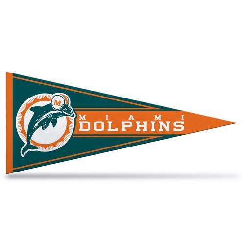 Miami Dolphins NFL Retro Mini Pennant 9"x4", New, felt, Made in USA 