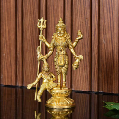 Seltene Messing Hindu Göttin Kaali Kali Maa Statue Skulptur Figur 5,3 Zoll