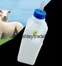 850ml Feed Orphaned Kid Lamb Sheep Calf Dog Foal Drink Milk Bottle Nipple Teat #
