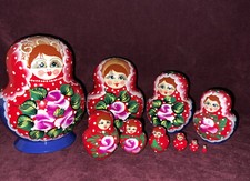 Russian Matryoshka Nesting Dolls Set Of 10