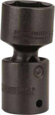 Proto 1/2'' Drive 1-1/8'' Standard Universal Impact Socket 6 Points, 3'' OAL