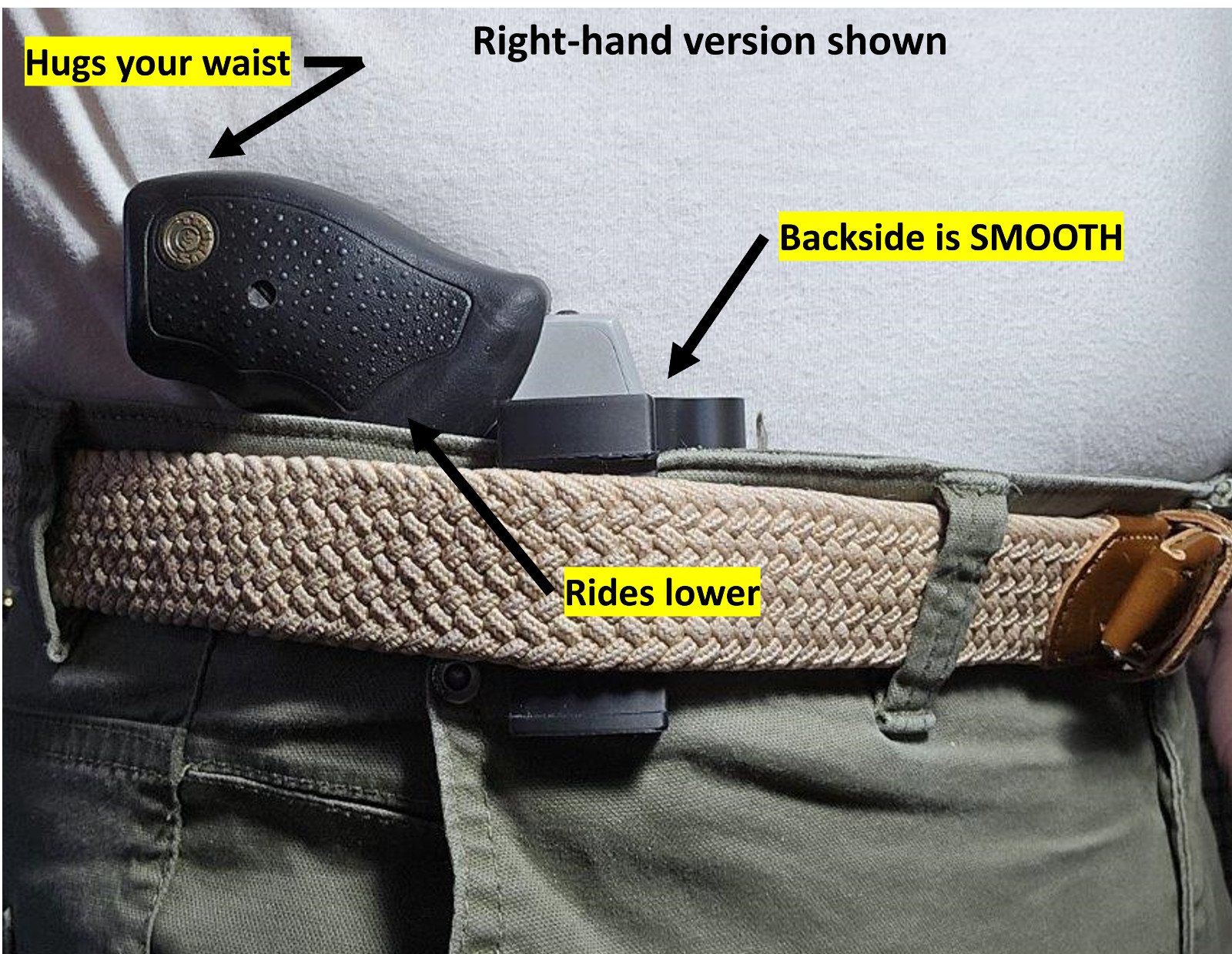 Holster TAURUS Ultra-Lite 38 Special 5 shot Revolver, In Waistband IWB USA Made