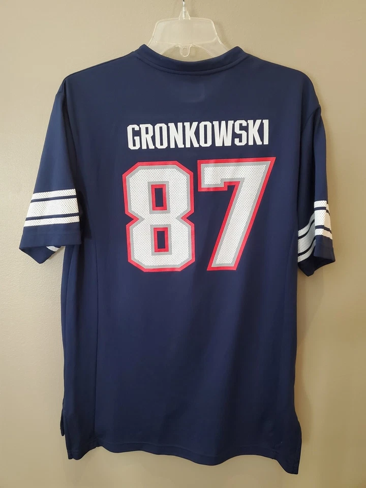 Camiseta NFL New England Patriots Rob Gronkowski #87 Camisa Majestuosa Talla Med Foto 4 de 4