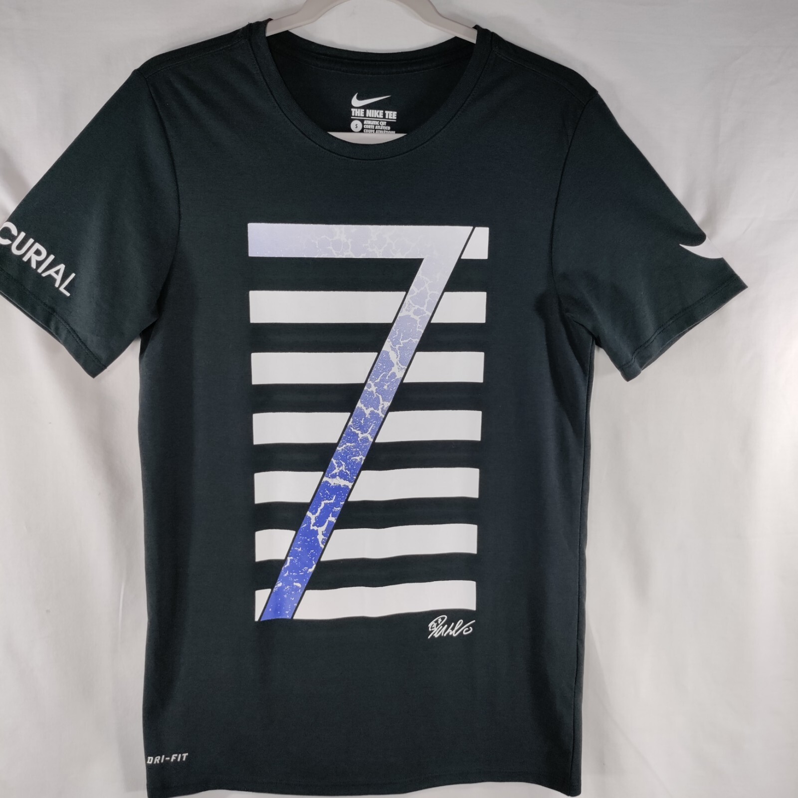 Nike Mercurial Cristiano Ronaldo Dri Fit Tee Mens Sz S Portugal Soccer #7  Black | eBay