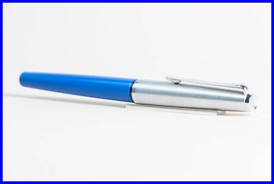 1966 Design Model 2 PELIKANO Fountain Pen Blue & Silver Matte, EF Steel Nib