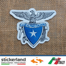 Toppa Patch ricamata CAI Club Alpino Italiano - DA CUCIRE