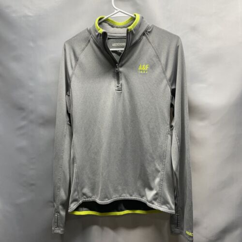 Mens Abercrombie 1/4 Zip Pullover - Golf Shirt - Afbeelding 1 van 8