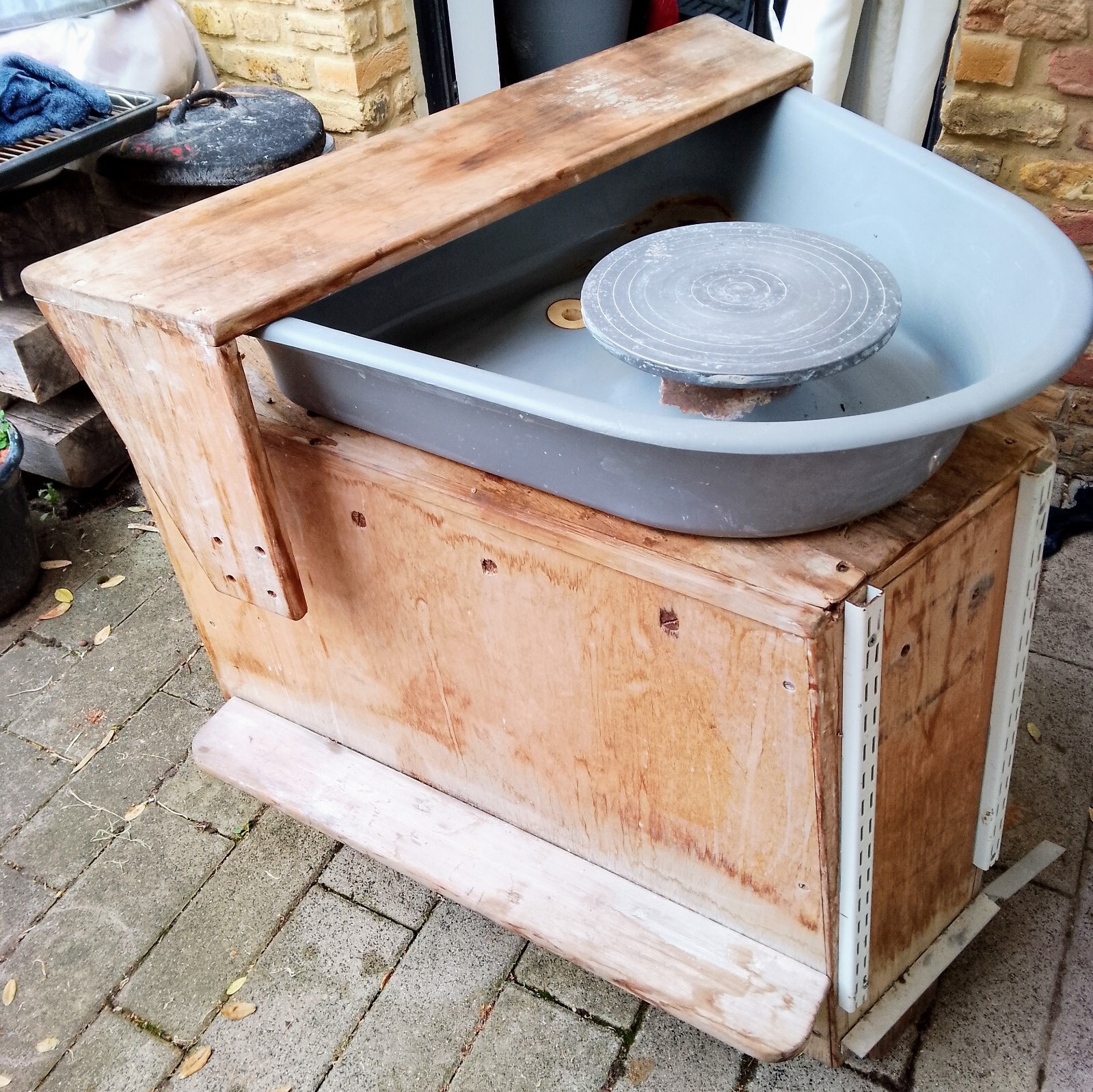 Podmore potters wheel, electric, 25cm wheel head, used, needs repair