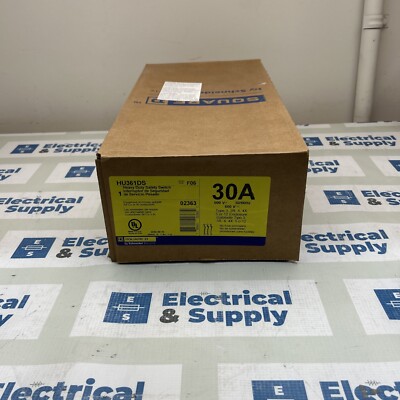 HU361DS Square D Safety Switch Non-Fusible 30A 3 Phase 600V Stainless Steel NEW