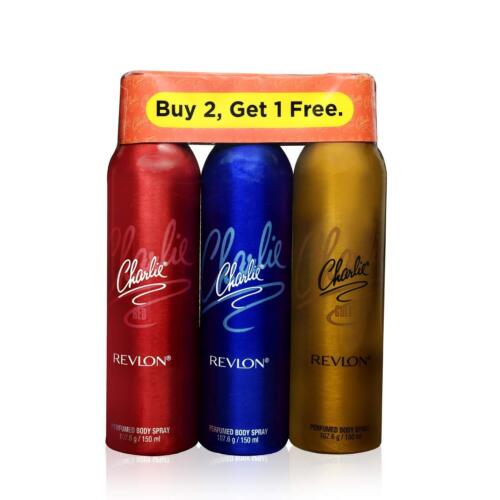 Revlon Charlie Deodorant For Women, 150ml each (Combo of 3) buy 2 get one free - Picture 1 of 5
