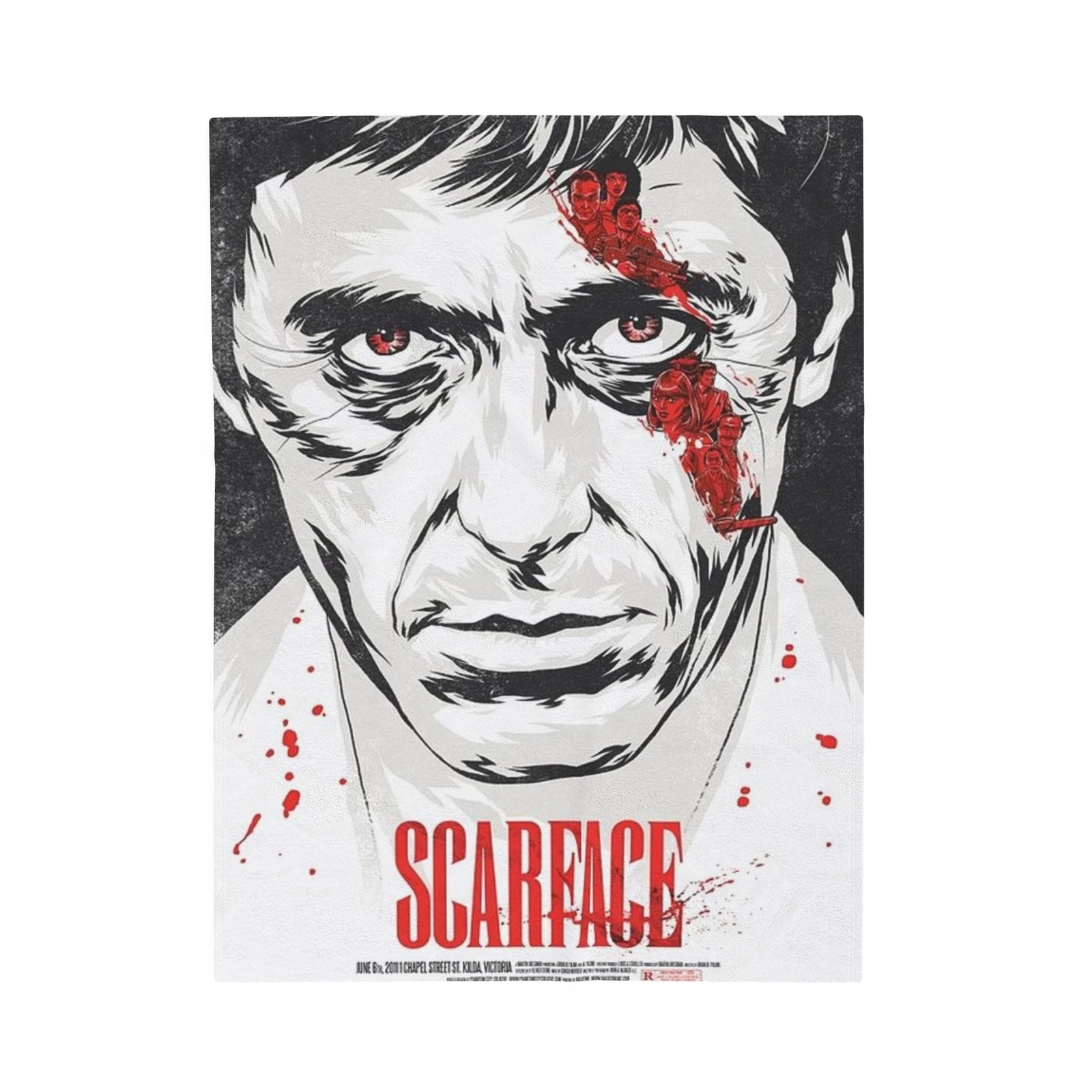 ScarFace Soft Throw Plush Blanket