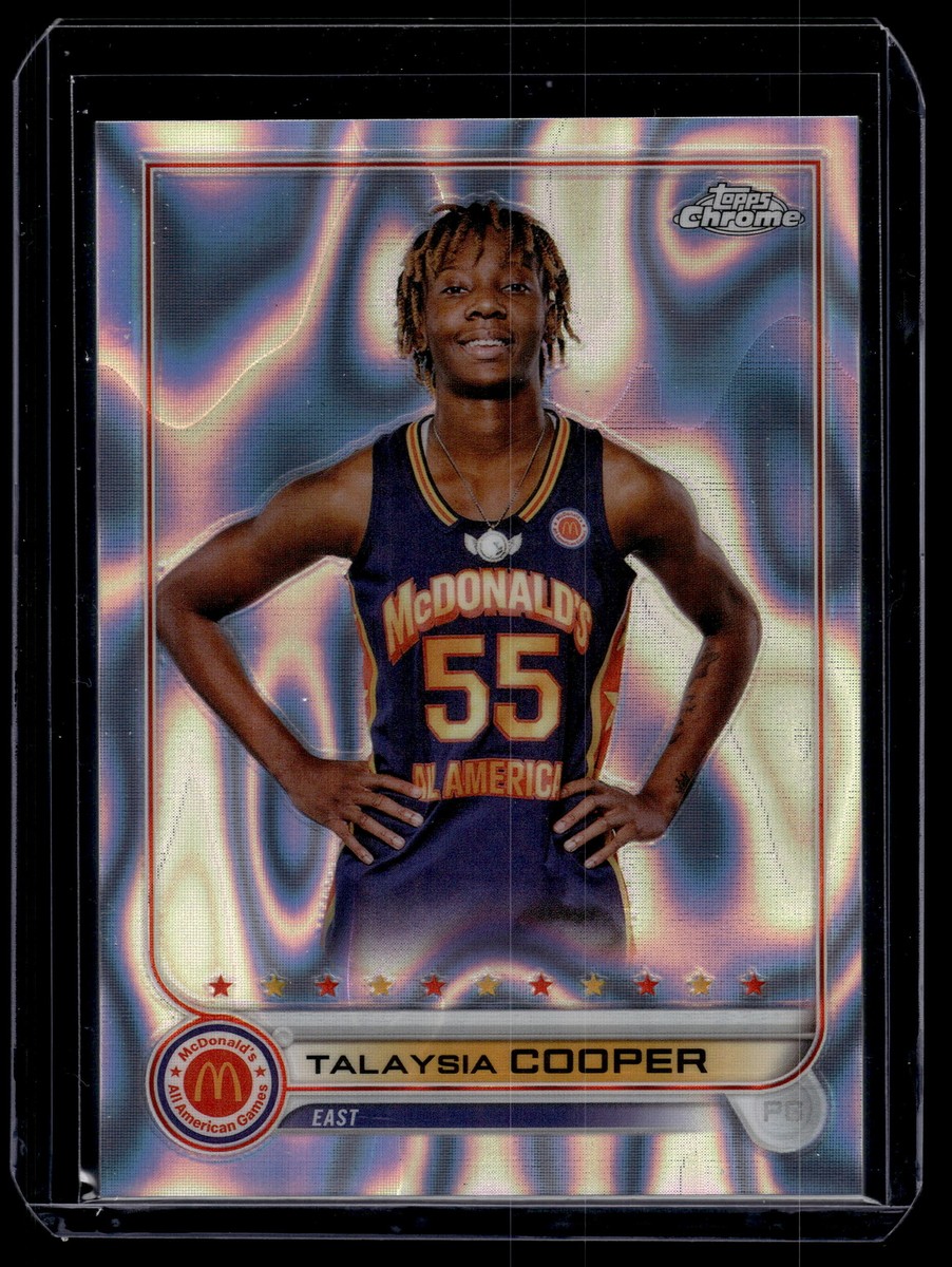 Talaysia Cooper 2022 Topps Chrome McDonald's Lava Refractor Card