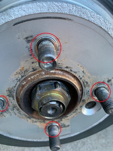 1320 Type r caliper mini cooper brake rotor lug centric spacers washer shim kit - Bild 2 von 5