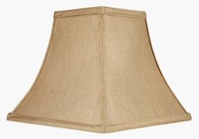 Tan Square Bell 8 Inch Candle Stick Replacement Lamp Shade