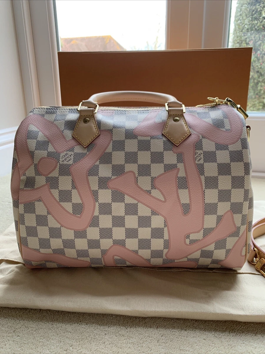 Louis Vuitton Speedy 30 Damier Azur Tahitienne Rose Ballerine - Brand New