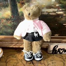 Build a Bear 50  s Poodle Black Skirt Pink Shirt Halloween Costume Outfit Rock