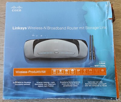 Cisco Linksys WRT160NL Wireless-N Broadband Router mit Storage Link