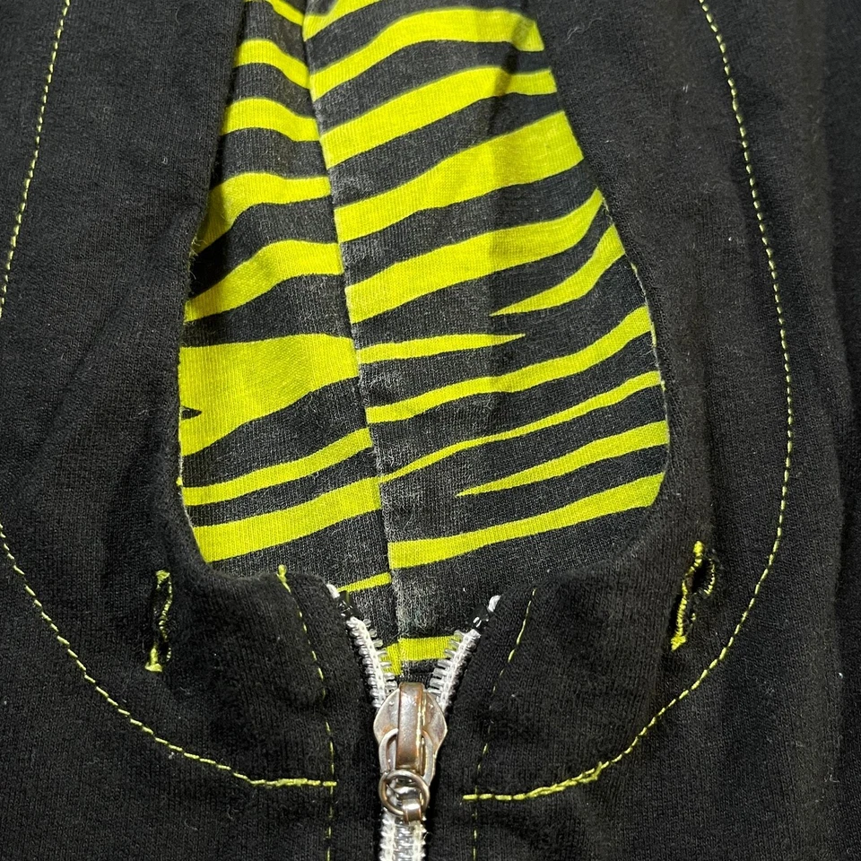 Sudadera con Capucha Abbey Dawn Avril Lavigne De Colección L Negra Cremallera Y2K Grunge Emo Foto 4 de 4