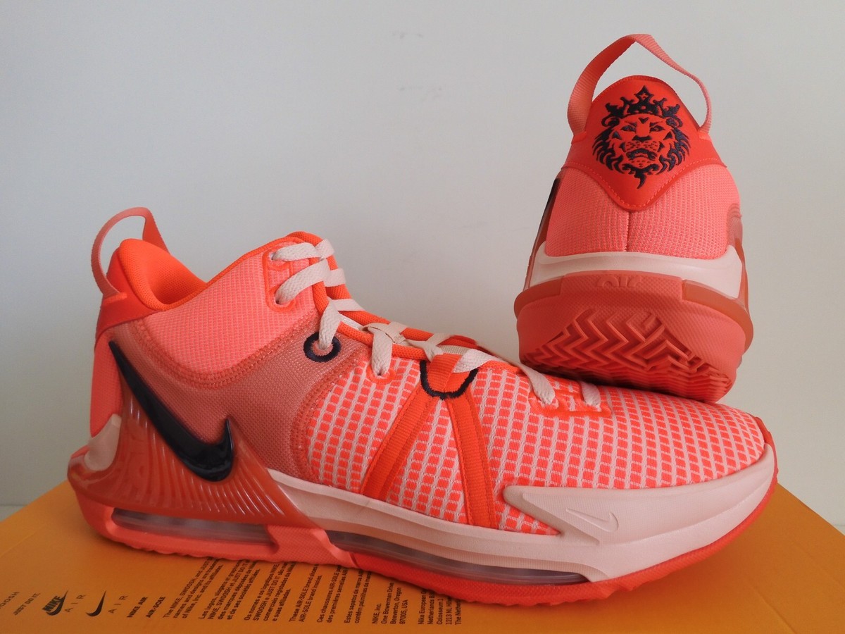 NIKE LEBRON WITNESS VII 7 BRIGHT CRIMSON-CAVE PURPLE SZ 11.5