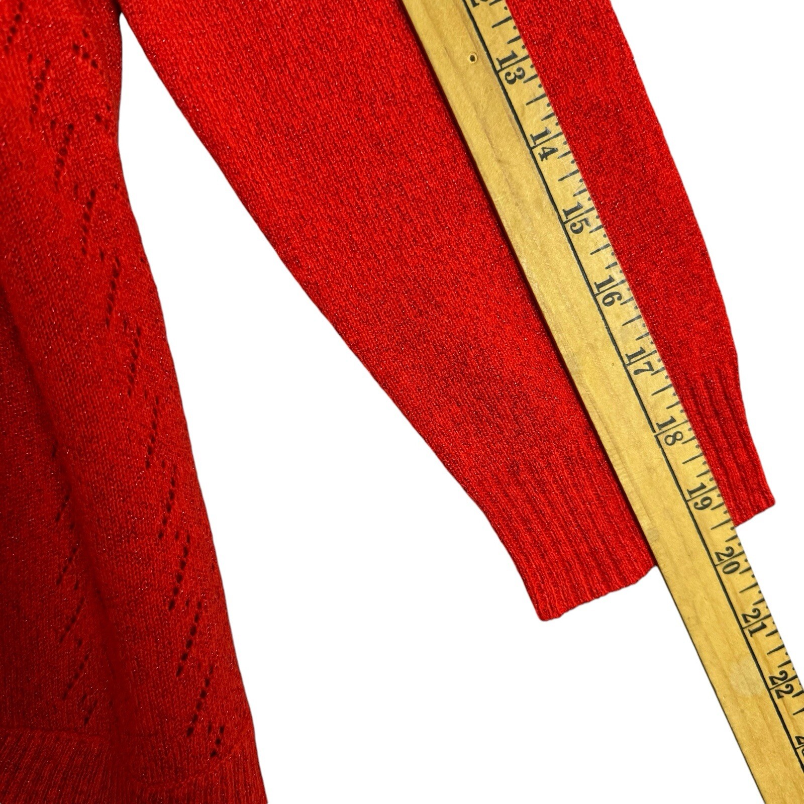 Basic Edition Women's Medium Red Layered Look Swe… - image 5