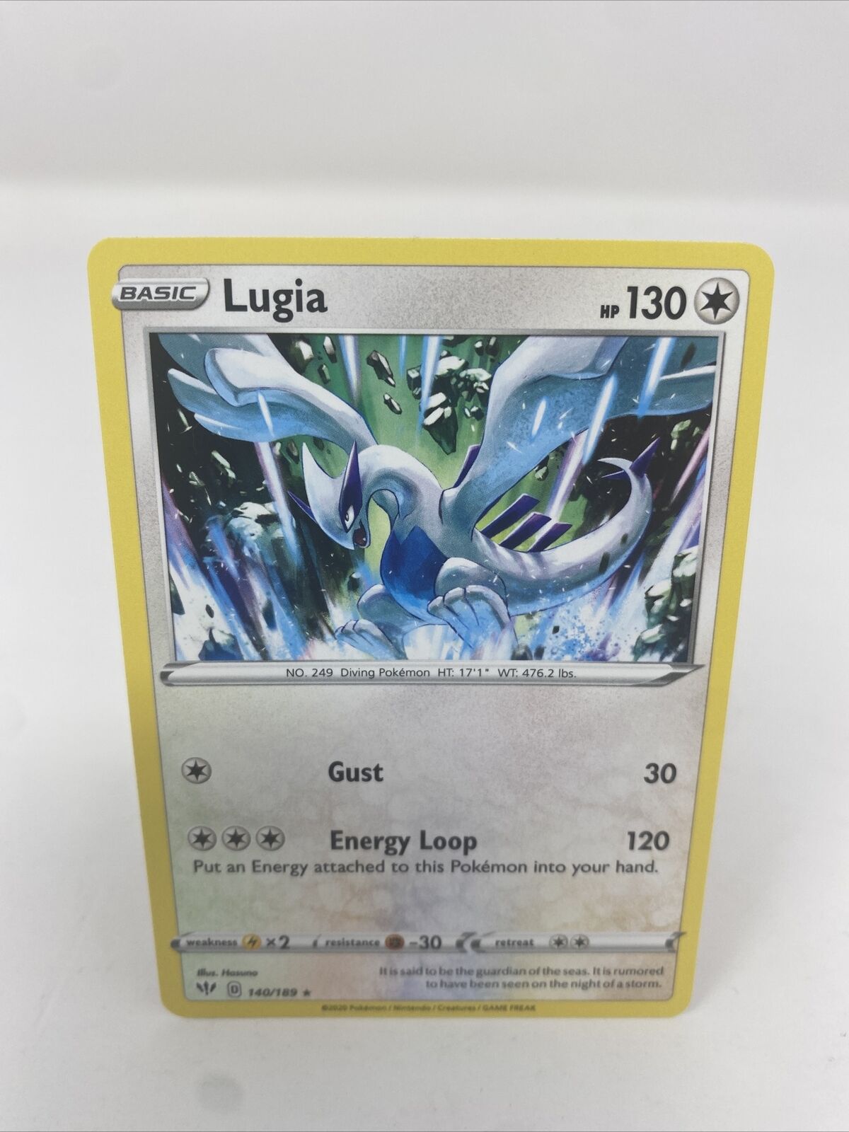 Pokemon - Lugia 140/189 - Darkness Ablaze - Legendary - Rare Pokemon Card