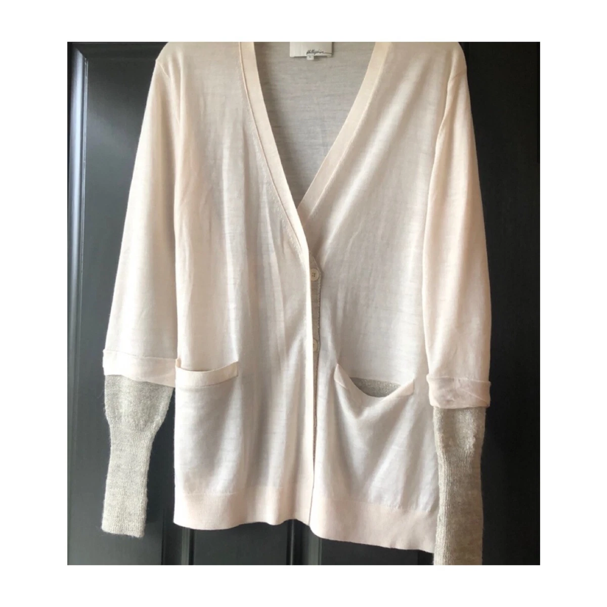 3.1 phillip lim two-tone cardigan, L