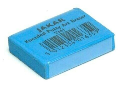 Jakar Knetradierer Radiergummi Pastell Kreide Kohle Graphit Soft Blau