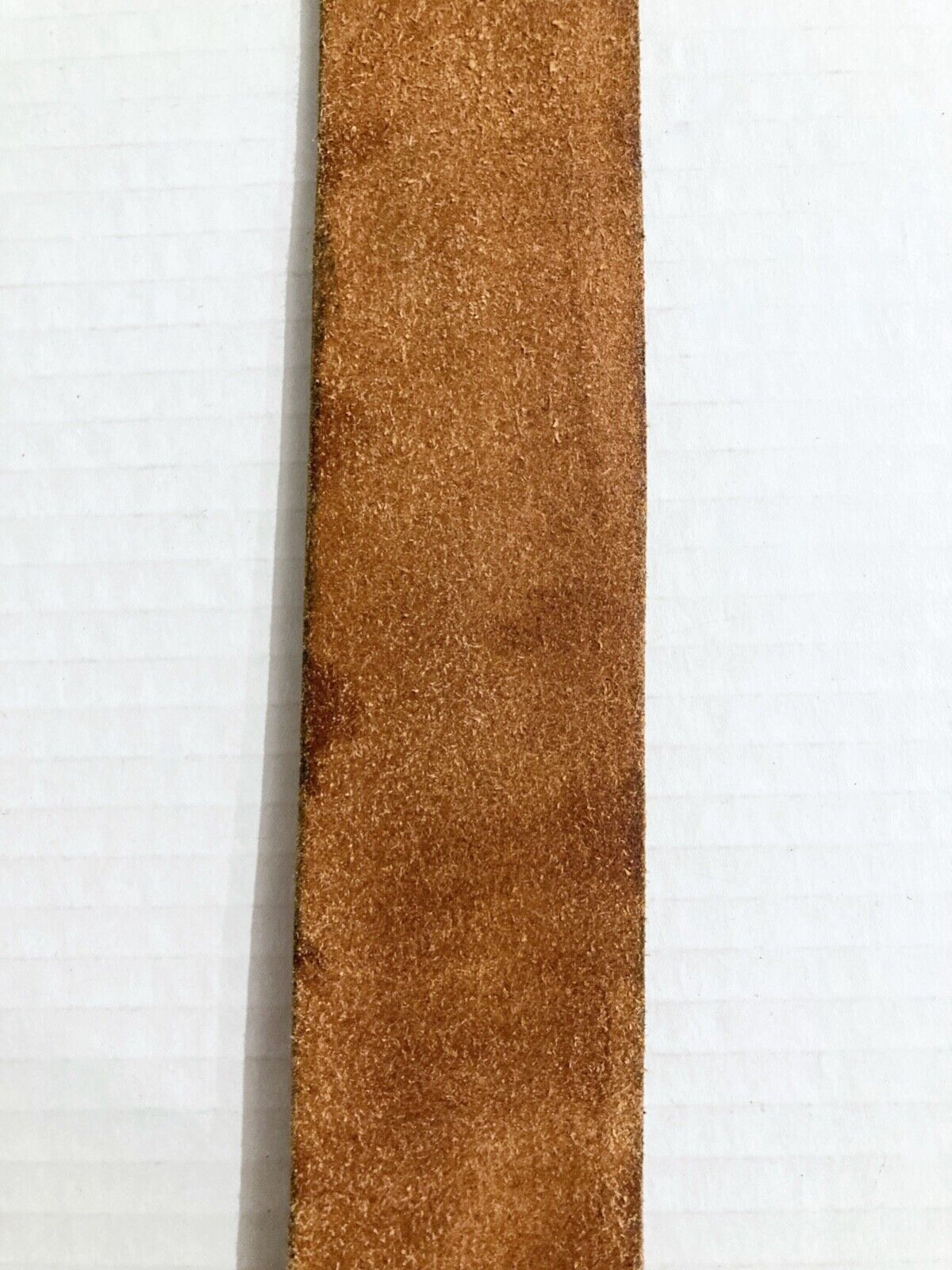 Vintage Distressed Wide Brown Leather Belt Large … - image 15