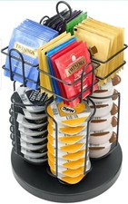 Tassimo Pod & Tea Bag Holder - Stainless Steel, Black, 8x8x12 Inches Organizer 