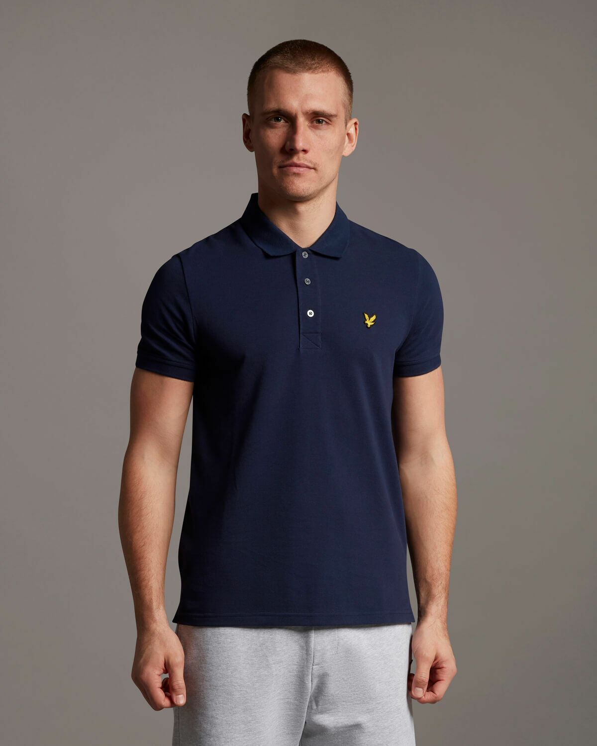 Lyle & Scott Polo Shirt Short Sleeve Navy Blue 2XL