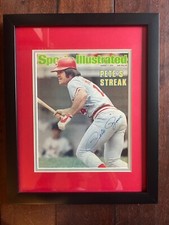 PETE ROSE Signed Autographed CINCINNATI REDS SI MAG COVER 12.5x16 CUSTOM FRAMED