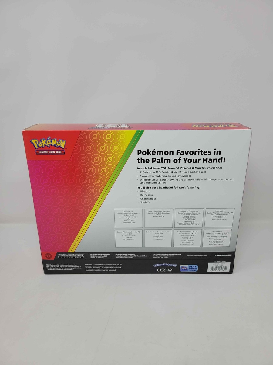 ✨ Pokemon Scarlet & Violet - 151 (5-Pack) Mini Tins w/ 4