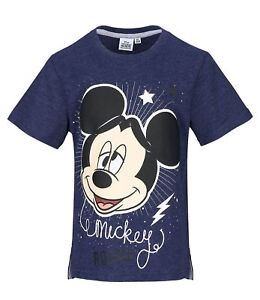 Boys Kids Children Disney Mickey Short Long Sleeve Tee TShirt Top age 3-8 years