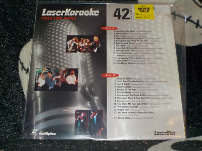 LaserKaraoke Vol 42 12'' Laserdisc LD George Michael Jackson Wham! Free Ship $50
