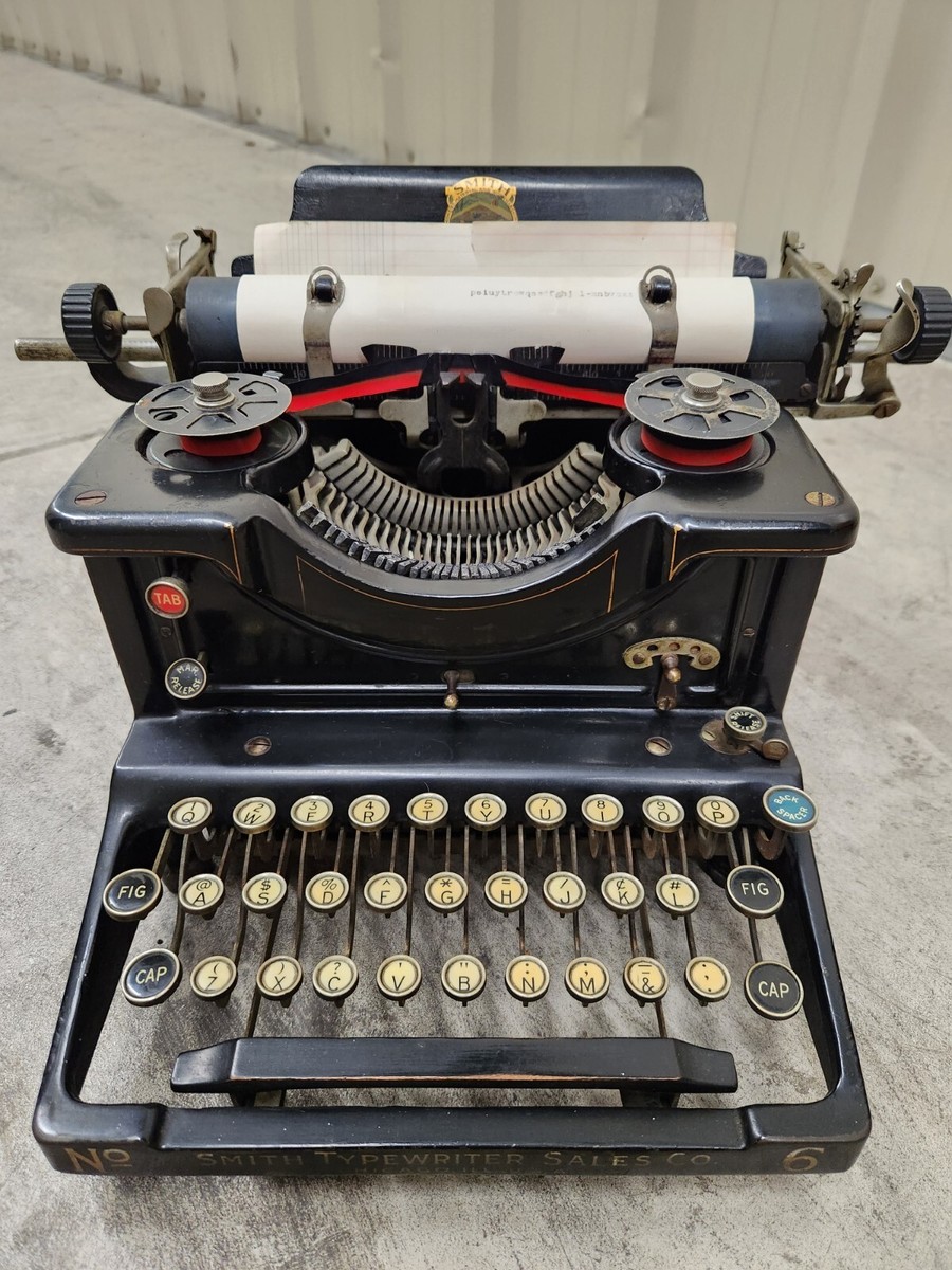 Smith Visible Vintage Typewriter No 6 by Smith Typewriter