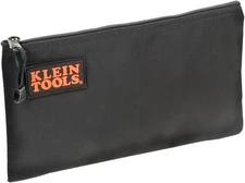 Klein Tools 5139B Zipper Bag, Cordura Nylon Tool Pouch 12-1/2-Inch, Black 
