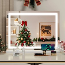 Hollywood Large Makeup Mirror 58*46cm Vanity Mirror Dimmable LED 3 Color Light