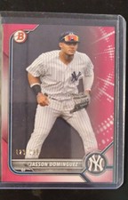 2022 Bowman - Prospects Jasson Dominguez #BP-98 Fuchsia Border /299 (RC)