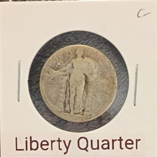 Liberty quarter - no date - 90% silver (C)