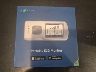 EMAY Bluetooth Portable ECG/EKG Monitor For iPhone & Android Mac & Windows EMG20