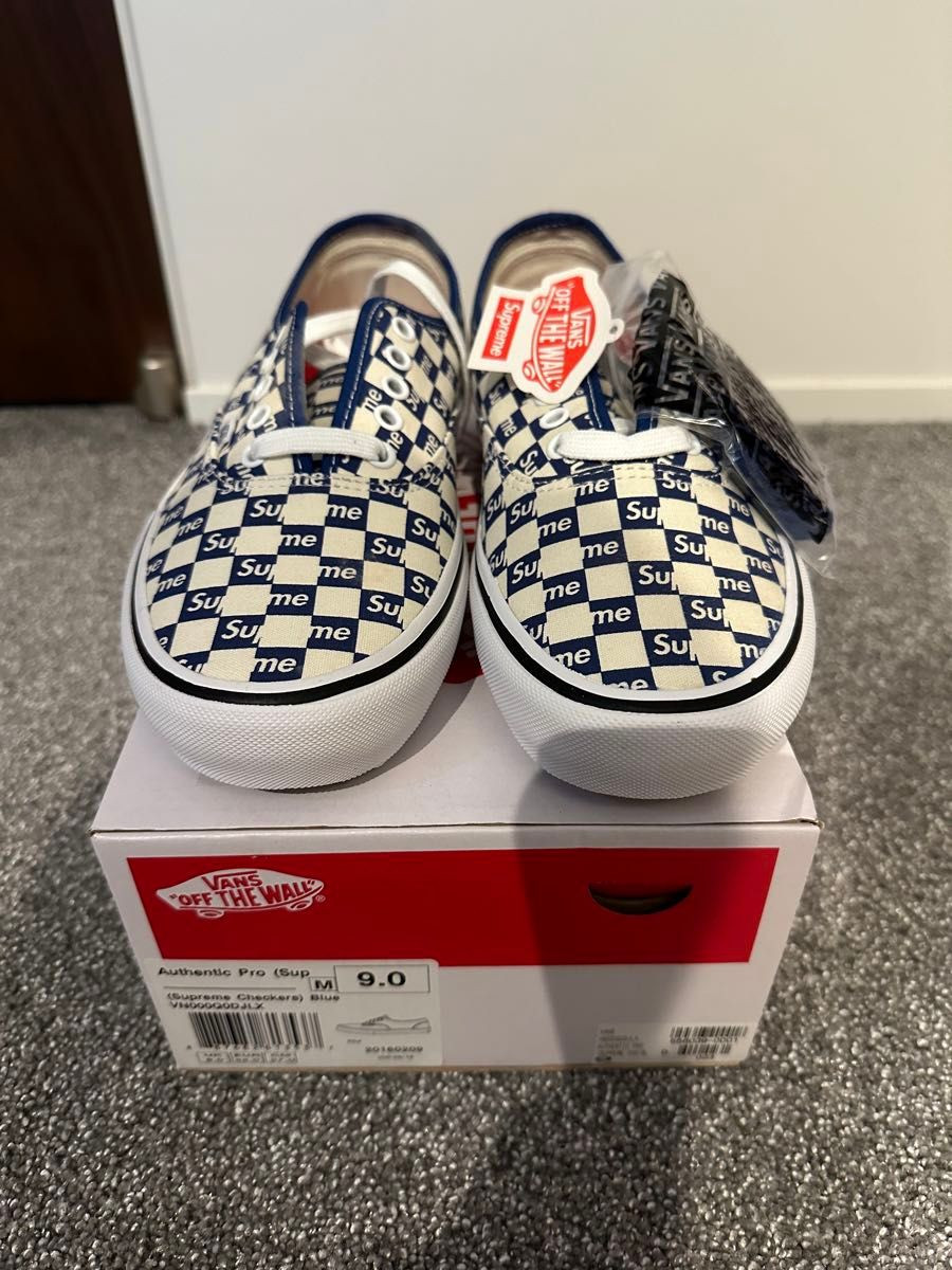 Supreme Vans Authentic Blue Checker LogoSupreme Vans Authentic | eBay