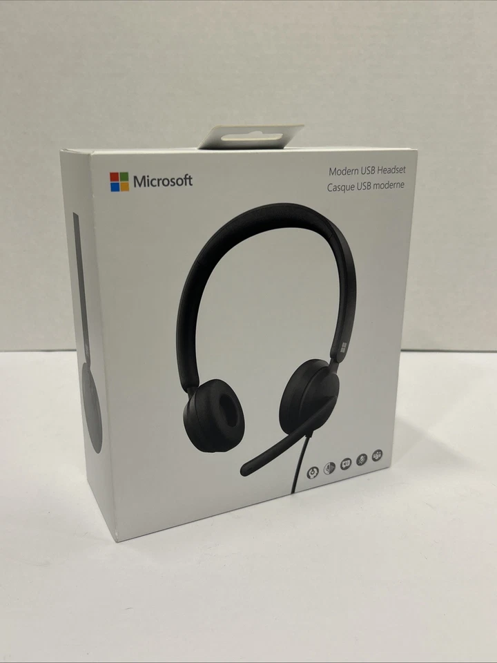 Microsoft Modern Wired USB Headset Model 1989 Black - Brand New Sealed! - Image 2 of 4