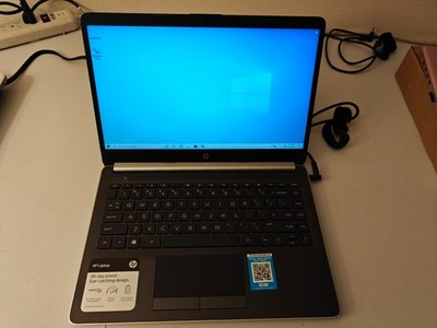 HP 14-dk0002dx laptop 128GB SSD 8GB DDR4 AMD A9 Processor win10 charger included