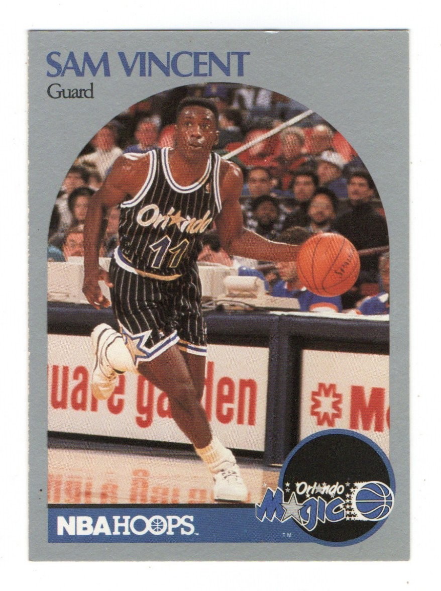 1990-91 NBA Hoops Sam Vincent #223 Orlando Magic