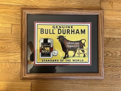 Vintage Bull Durham Genuine Smoking Tobacco Print Framed Standard Of The  World
