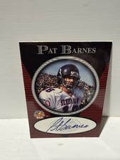 Score Board 1997-98 Pat Barnes Senior Bowl Football Card Autograph Rookie. rookie card picture