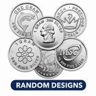 1 Gram Round .999 Fine Silver (Random Designs) (Pack Of 10)