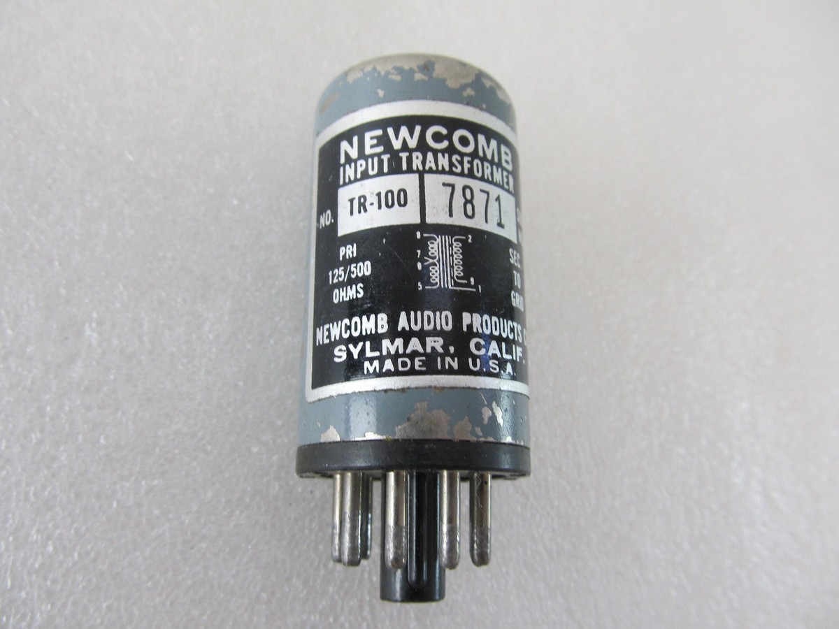 Transformateur D'entrée Audio Newcomb TR-92 – Plug-in 9 Broches – Micro/Ligne/Phono/MC – Occasion USA
